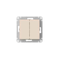 Выключатель 2-кл. AtlasDesign (сх. 5) 10AX быстрозажим. клем. механизм беж. SE ATN000251S ТехноИмпульс