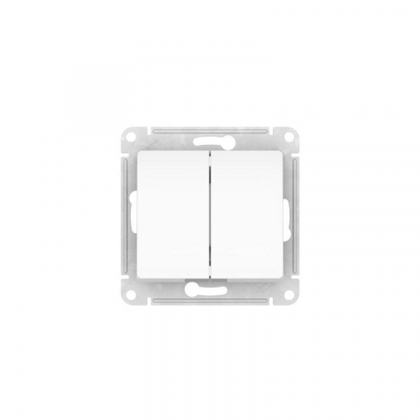 Выключатель 2-кл. Glossa (сх. 5) 10AX быстрозажим. клем. механизм бел. SE GSL000151S ТехноИмпульс