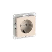 Розетка AtlasDesign 16А с заземл. быстрозажим. клем. механизм беж. SE ATN000243S ТехноИмпульс