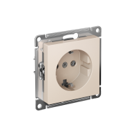 Розетка AtlasDesign 16А с заземл. быстрозажим. клем. механизм беж. SE ATN000243S ТехноИмпульс
