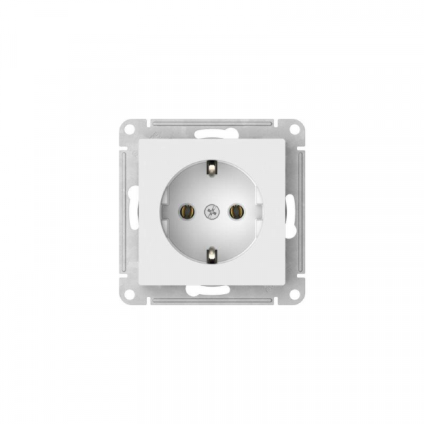 Розетка AtlasDesign 16А с заземл. быстрозажим. клем. механизм бел. SE ATN000143S ТехноИмпульс
