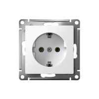 Розетка AtlasDesign 16А с заземл. быстрозажим. клем. механизм бел. SE ATN000143S ТехноИмпульс