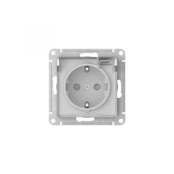 Розетка AtlasDesign Aqua 16А IP44 с заземл. защ. шторки с прозр. крышкой быстрозажим. клем. механизм бел. SE ATN440146S ТехноИмпульс