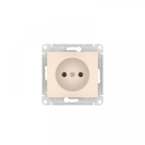 Розетка Glossa 16А без заземл. быстрозажим. клем. механизм беж. SE GSL000241S ТехноИмпульс