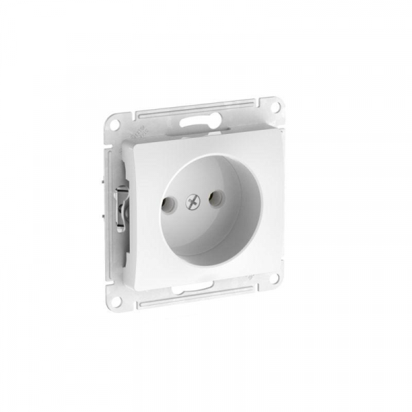 Розетка Glossa 16А без заземл. быстрозажим. клем. механизм бел. SE GSL000141S ТехноИмпульс