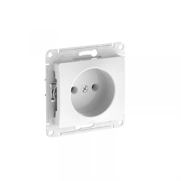 Розетка Glossa 16А без заземл. быстрозажим. клем. механизм бел. SE GSL000141S ТехноИмпульс