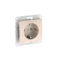 Розетка Glossa 16А с заземл. быстрозажим. клем. механизм беж. SE GSL000243S ТехноИмпульс