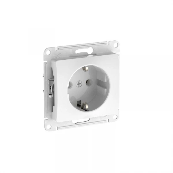 Розетка Glossa 16А с заземл. быстрозажим. клем. механизм бел. SE GSL000143S ТехноИмпульс