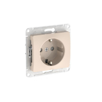 Розетка Glossa 16А с заземл. защ. шторки быстрозажим. клем. механизм беж. SE GSL000245S ТехноИмпульс