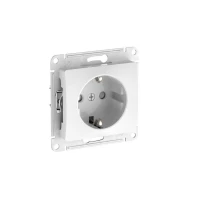 Розетка Glossa 16А с заземл. защ. шторки быстрозажим. клем. механизм бел. SE GSL000145S ТехноИмпульс