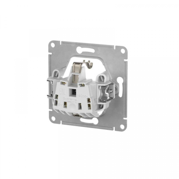 Розетка Glossa 16А с заземл. защ. шторки быстрозажим. клем. механизм бел. SE GSL000145S ТехноИмпульс