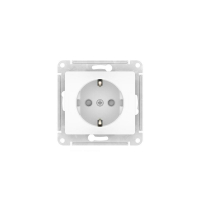 Розетка Glossa 16А с заземл. защ. шторки быстрозажим. клем. механизм бел. SE GSL000145S ТехноИмпульс