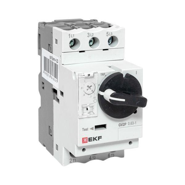 Выключатель автоматический для защиты двигателя GV2P 0.63-1А EKF gv2pm-1.0 ТехноИмпульс