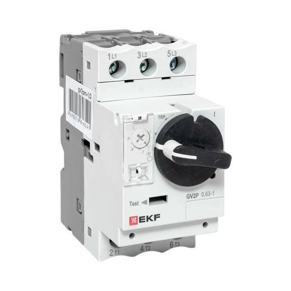 Выключатель автоматический для защиты двигателя GV2P 0.63-1А EKF gv2pm-1.0 ТехноИмпульс