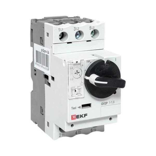 Выключатель автоматический для защиты двигателя GV2P 1-1.6А EKF gv2pm-1.6 ТехноИмпульс