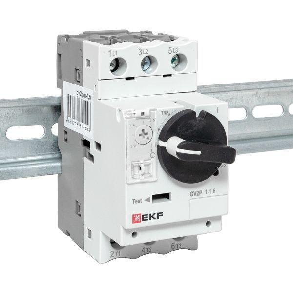 Выключатель автоматический для защиты двигателя GV2P 1-1.6А EKF gv2pm-1.6 ТехноИмпульс