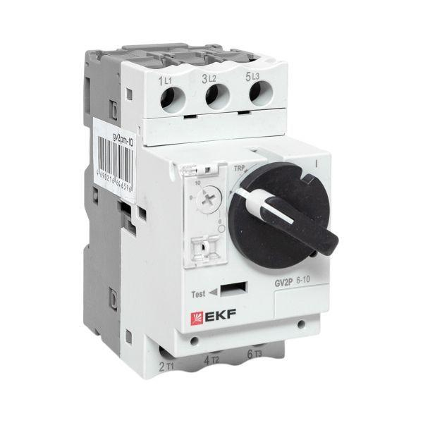 Выключатель автоматический для защиты двигателя GV2P 6.3-10А EKF gv2pm-10 ТехноИмпульс