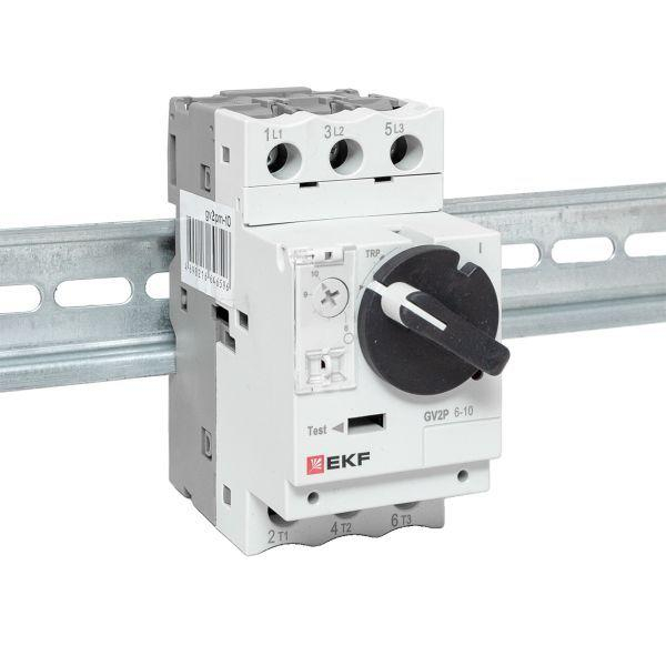 Выключатель автоматический для защиты двигателя GV2P 6.3-10А EKF gv2pm-10 ТехноИмпульс