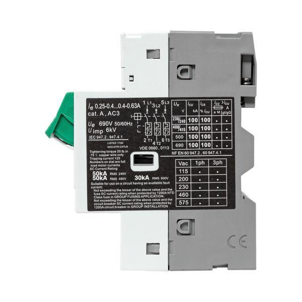 Выключатель автоматический для защиты двигателя АПД-32 0.4-0.63А EKF apd-me-0.63 ТехноИмпульс