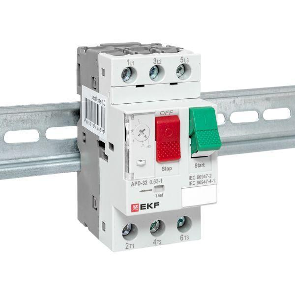 Выключатель автоматический для защиты двигателя АПД-32 0.63-1.0А EKF apd-me-1.0 ТехноИмпульс