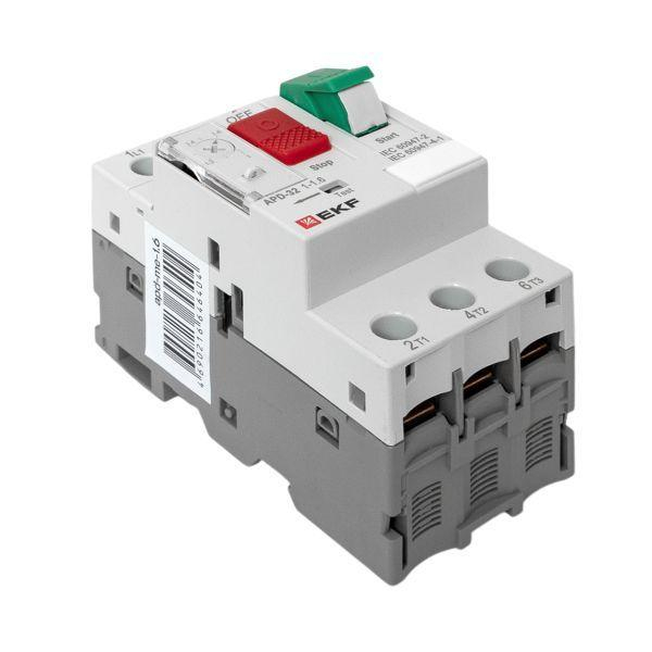 Выключатель автоматический для защиты двигателя АПД-32 1.0-1.6А EKF apd-me-1.6 ТехноИмпульс