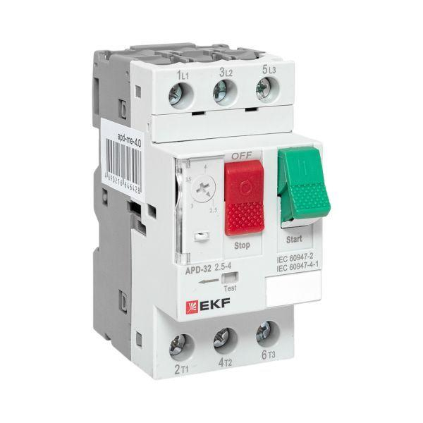 Выключатель автоматический для защиты двигателя АПД-32 2.5-4А EKF apd-me-4.0 ТехноИмпульс