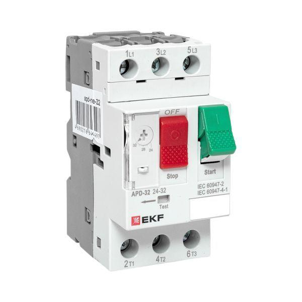 Выключатель автоматический для защиты двигателя АПД-32 24-32А EKF apd-me-32 ТехноИмпульс