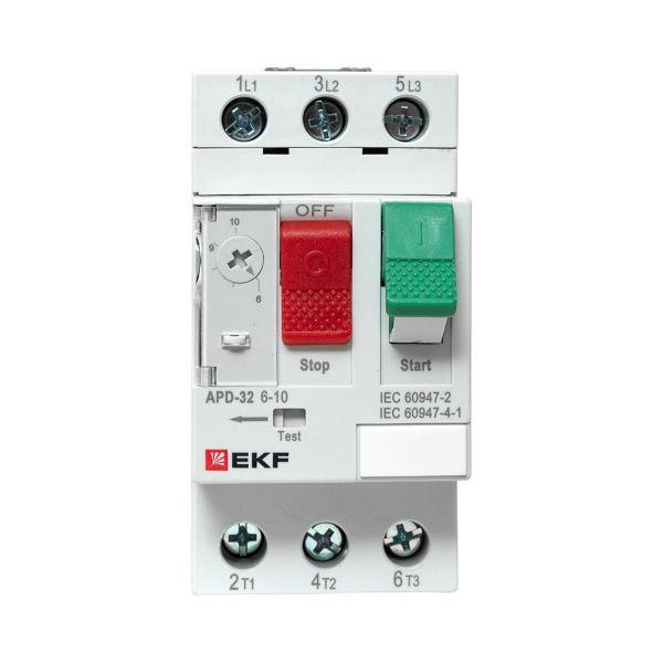 Выключатель автоматический для защиты двигателя АПД-32 6-10А EKF apd-me-10 ТехноИмпульс