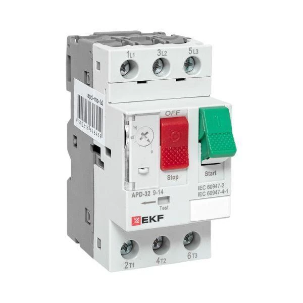 Выключатель автоматический для защиты двигателя АПД-32 9-14А EKF apd-me-14 ТехноИмпульс