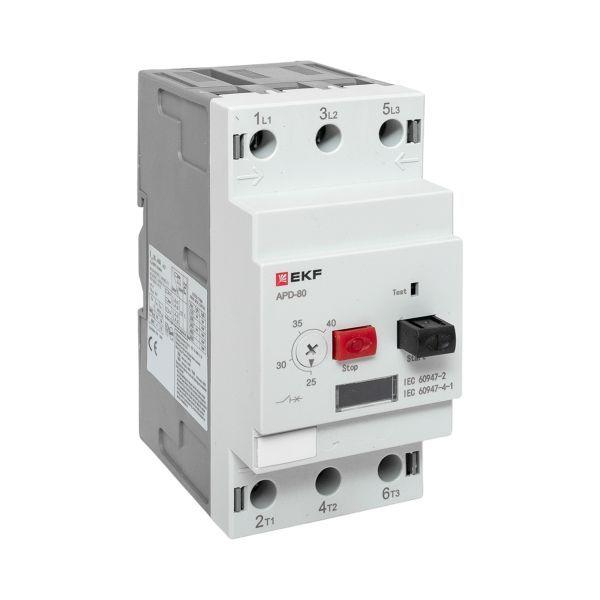 Выключатель автоматический для защиты двигателя АПД-80 25-40А EKF apd80-me-40 ТехноИмпульс