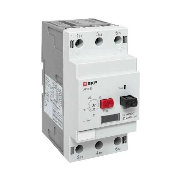Выключатель автоматический для защиты двигателя АПД-80 25-40А EKF apd80-me-40 ТехноИмпульс