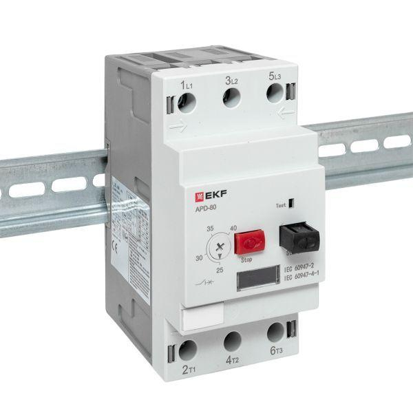 Выключатель автоматический для защиты двигателя АПД-80 25-40А EKF apd80-me-40 ТехноИмпульс