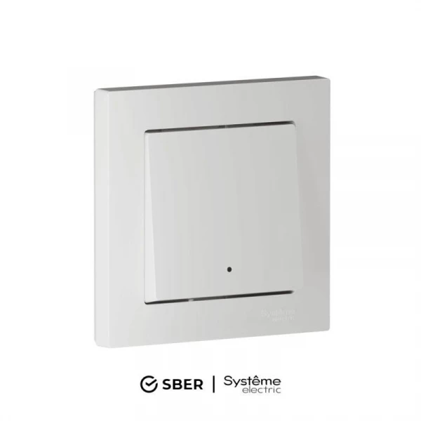 Выключатель 1-кл. AtlasDesign Smart 10А (сх. 1) L+N с подсветкой Zigbee механизм бел. SE ATN000113Z ТехноИмпульс
