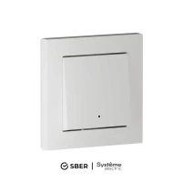 Выключатель 1-кл. AtlasDesign Smart 10А (сх. 1) L+N с подсветкой Zigbee механизм бел. SE ATN000113Z ТехноИмпульс