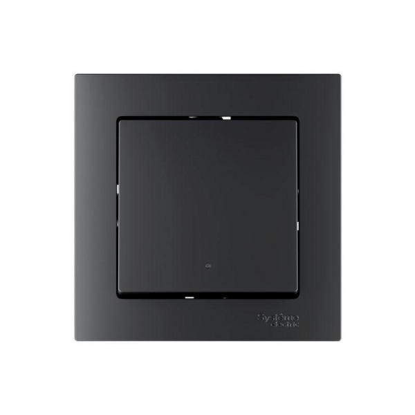 Выключатель 1-кл. AtlasDesign Smart 10А (сх. 1) L+N с подсветкой Zigbee механизм карбон SE ATN001013Z ТехноИмпульс