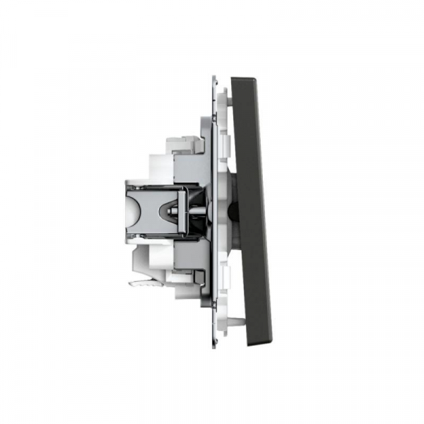 Выключатель 1-кл. ArtGallery 10AX быстрозажим. клем. механизм базальт SE GAL001411S ТехноИмпульс