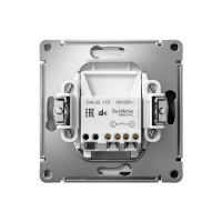 Выключатель 1-кл. ArtGallery 10AX быстрозажим. клем. механизм бел. SE GAL000111S ТехноИмпульс