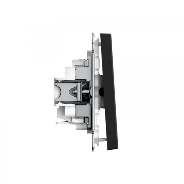 Выключатель 1-кл. ArtGallery 10AX быстрозажим. клем. механизм карбон SE GAL001011S ТехноИмпульс