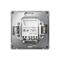 Выключатель 1-кл. ArtGallery 10AX быстрозажим. клем. механизм песочн. SE GAL001211S ТехноИмпульс