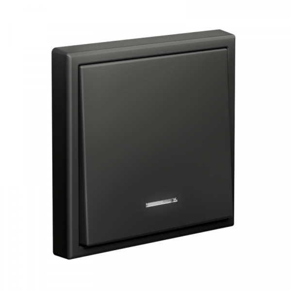 Выключатель 1-кл. ArtGallery 10AX с подсветкой быстрозажим. клем. механизм базальт SE GAL001413S ТехноИмпульс