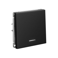 Выключатель 1-кл. ArtGallery 10AX с подсветкой быстрозажим. клем. механизм карбон SE GAL001013S ТехноИмпульс