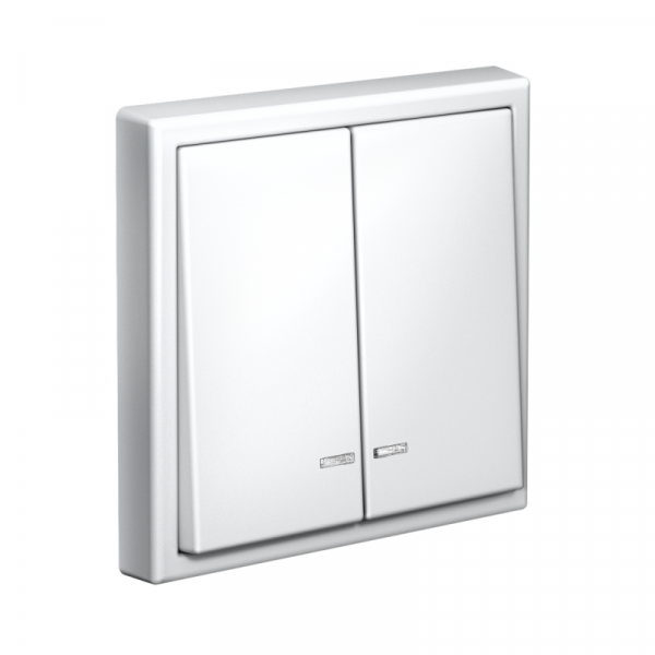 Выключатель 2-кл. ArtGallery (сх. 5а) 10AX с подсветкой быстрозажим. клем. механизм бел. SE GAL000153S ТехноИмпульс