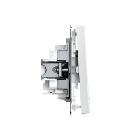 Выключатель 2-кл. ArtGallery (сх. 5а) 10AX с подсветкой быстрозажим. клем. механизм бел. SE GAL000153S ТехноИмпульс