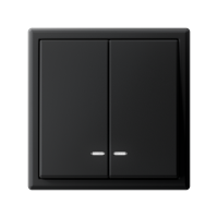 Выключатель 2-кл. ArtGallery (сх. 5а) 10AX с подсветкой быстрозажим. клем. механизм карбон SE GAL001053S ТехноИмпульс