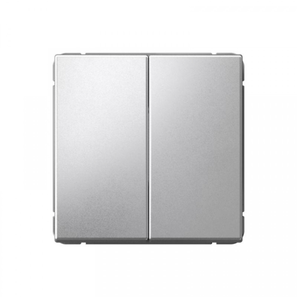 Выключатель 2-кл. ArtGallery 10AX быстрозажим. клем. механизм алюм. SE GAL000351S ТехноИмпульс