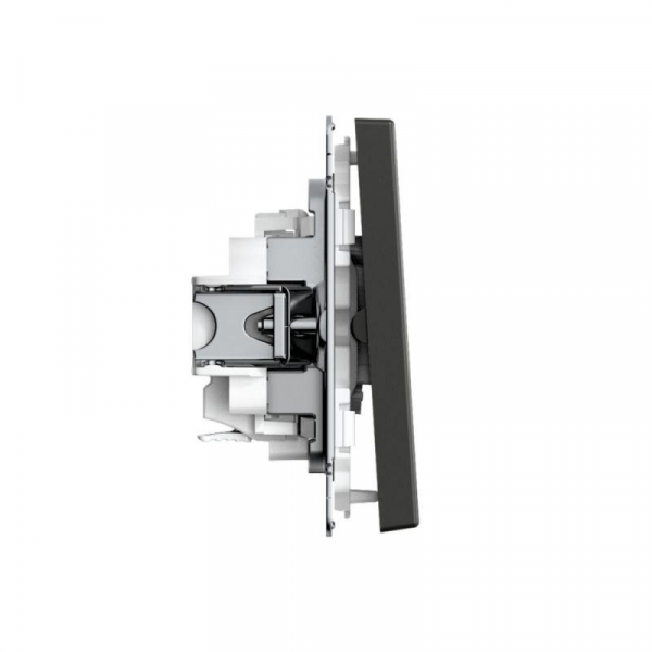 Выключатель 2-кл. ArtGallery 10AX быстрозажим. клем. механизм базальт SE GAL001451S ТехноИмпульс