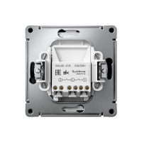 Выключатель 2-кл. ArtGallery 10AX быстрозажим. клем. механизм карбон SE GAL001051S ТехноИмпульс