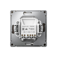 Выключатель 2-кл. ArtGallery 10AX быстрозажим. клем. механизм мокко SE GAL000651S ТехноИмпульс