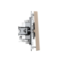 Выключатель 2-кл. ArtGallery 10AX быстрозажим. клем. механизм песочн. SE GAL001251S ТехноИмпульс