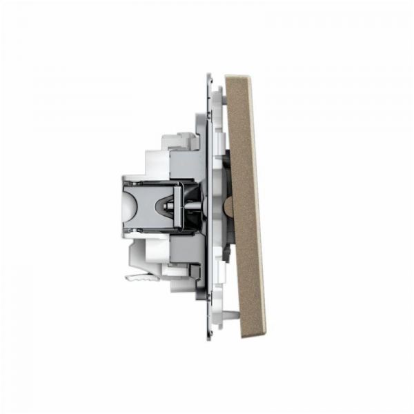 Выключатель 2-кл. ArtGallery 10AX быстрозажим. клем. механизм шампань SE GAL000551S ТехноИмпульс